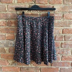 Float floral mini skirt